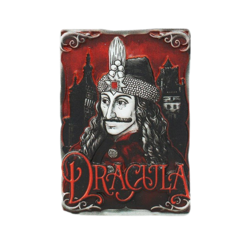 Casă și decorațiuni - Magnet frigider Dracula Romania 8x5.5 cm