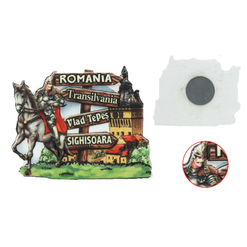 Magneți - Magnet de frigider 8x6 cm Sighisoara