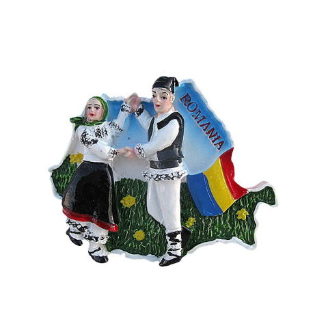 Casă și decorațiuni - Magnet rasina tip harta 6x7 cm Romania