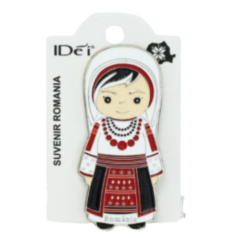 Noutăți Librăria Compas - Magnet din metal costum traditional fata 7 cm