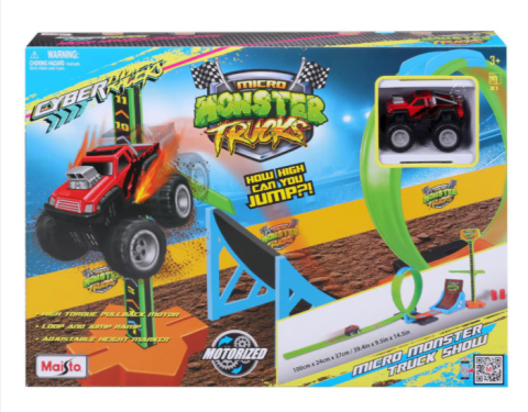 Mașinuțe de jucărie - Set de joaca Maisto Cyber Racers Micro Monster Truck Show