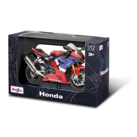 Mașinuțe de jucărie - MAISTO MOTOCICLETA METALICA CU STAND HONDA CBR 1000RR R FIREBLADE SP SCARA 1 LA 12