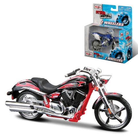Mașinuțe de jucărie - Motocicleta metalica Maisto Fresh Metal 2 Wheelers scara 1 la 18