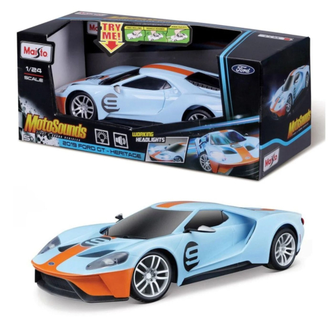 MAISTO MOTOSOUNDS MASINUTA FORD GT HERITAGE 2019 CU SUNETE SI LUMINI SCARA 1 LA 24 [2]