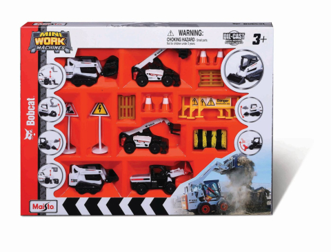 Mașinuțe de jucărie - MAISTO SET DE CONSTRUCTII BOBCAT