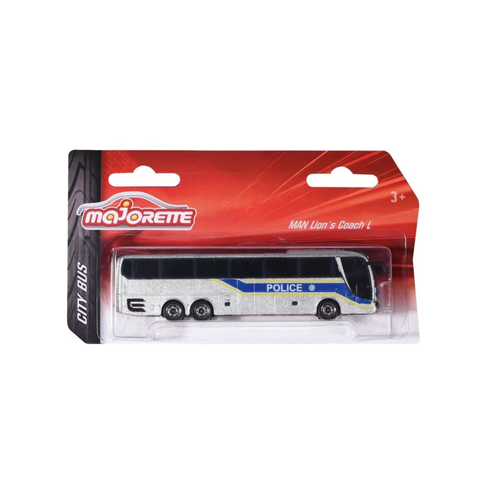 Mașinuțe de jucărie - Autobuz de jucarie Majorette MAN Police 13 cm