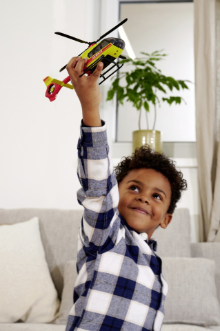 MAJORETTE ELICOPTER DE SALVARE AIRBUS H135 CU SUNETE SI LUMINI [2]