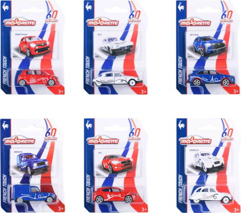 Mașinuțe de jucărie - Masini metalice Majorette French Touch 7.5 cm modele diferite