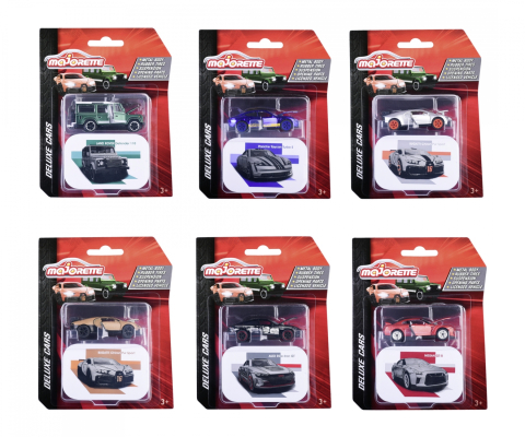 Mașinuțe de jucărie - Masinuta metalica Majorette Deluxe Cars 7.5 x 4 cm modele diferite