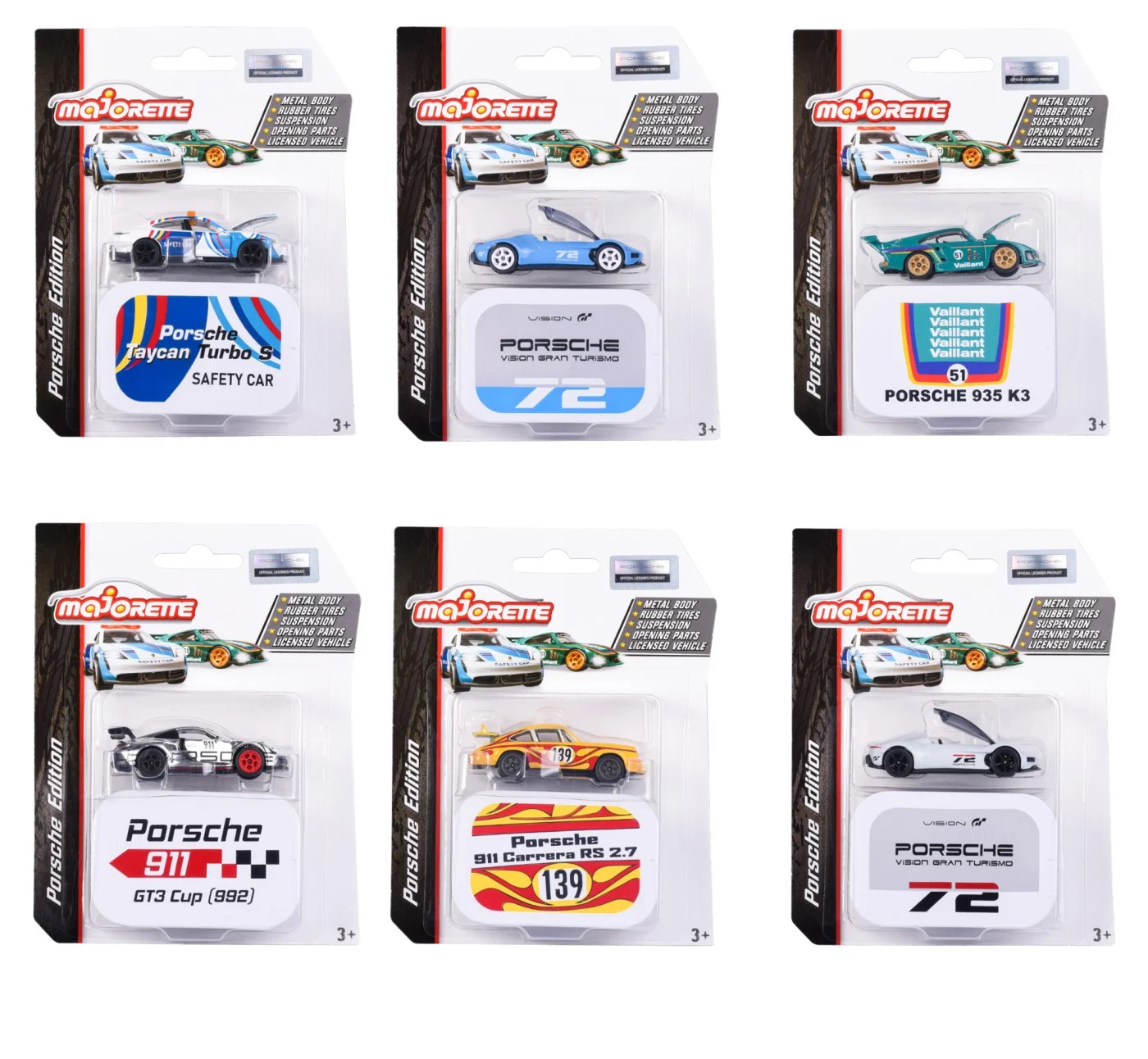 Mașinuțe de jucărie - Masinuta metalica Majorette Porsche Motorsport Deluxe 7.5 cm modele diferite
