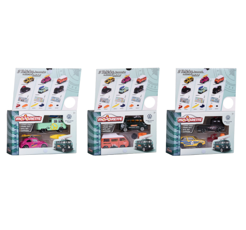 Mașinuțe de jucărie - Set 2 masinute metalice Volkswagen Majorette 15 x 10 x 5 cm culori diferite