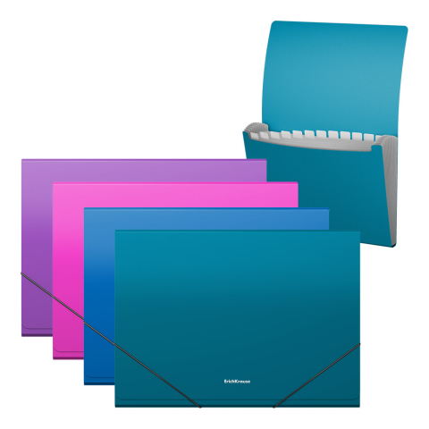 Noutăți Librăria Compas - Mapa A4 13 compartimente ErichKrause Matt Vivid diverse culori