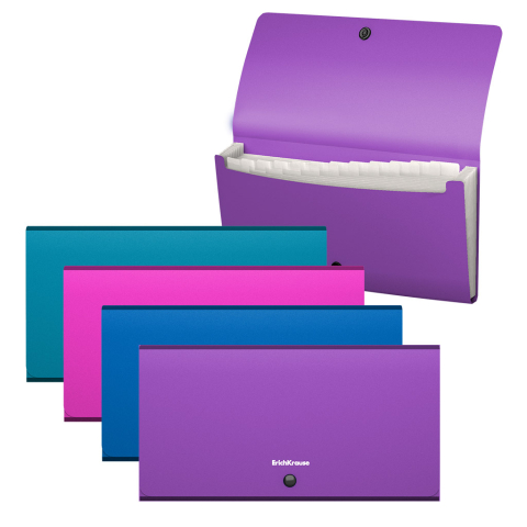 Noutăți Librăria Compas - Mapa 13 compartimente ErichKrause Matt Vivid diverse culori