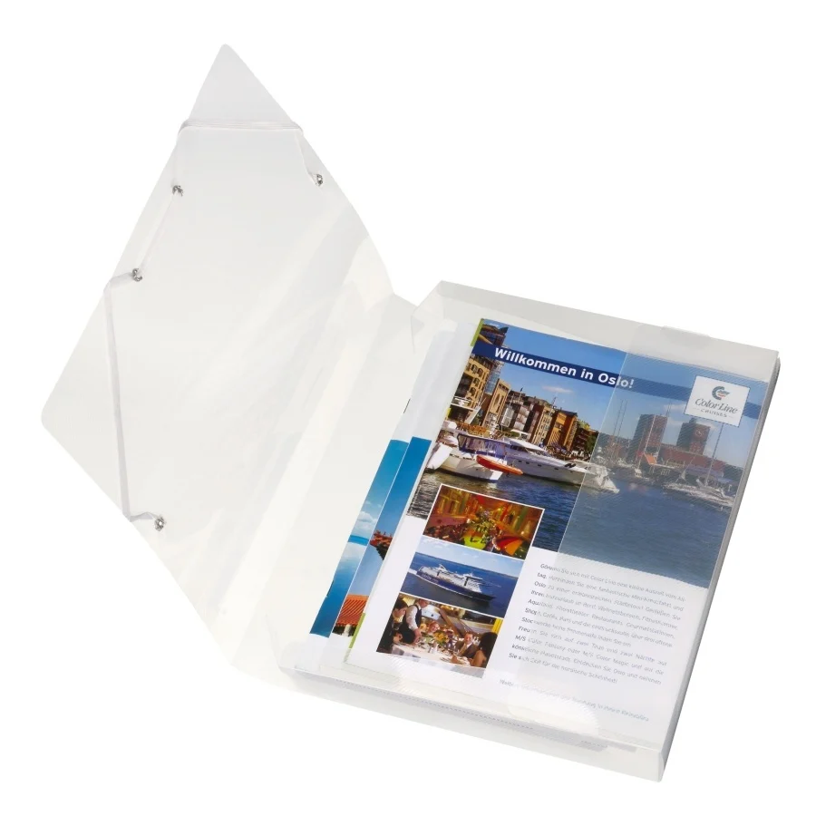 Mapa A4 40 mm cu elastic transparenta Herlitz [1]