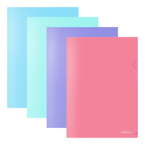 Noutăți Librăria Compas - Mapa A4 180 microni ErichKrause Glossy Pastel diverse culori