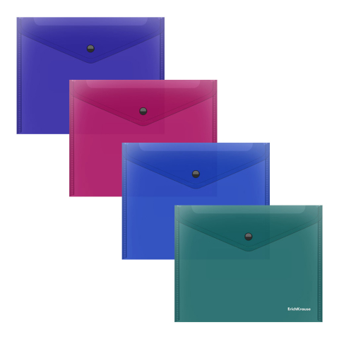 Noutăți Librăria Compas - Dosar plic semitransparent ErichKrause Glossy Vivid A5+ culori diferite