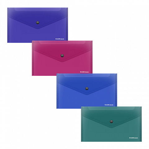 Noutăți Librăria Compas - Dosar plic semitransparent ErichKrause Glossy Vivid C6 culori diferite