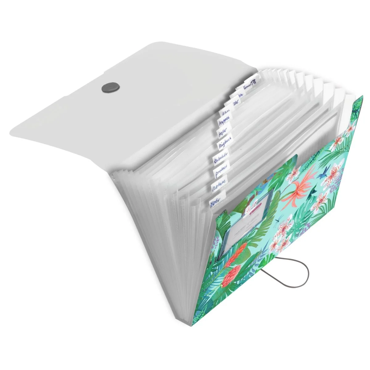 Organizare și arhivare - Mapa extensibila EOTG A4 12 compartimente Ladylike Jungle Herlitz
