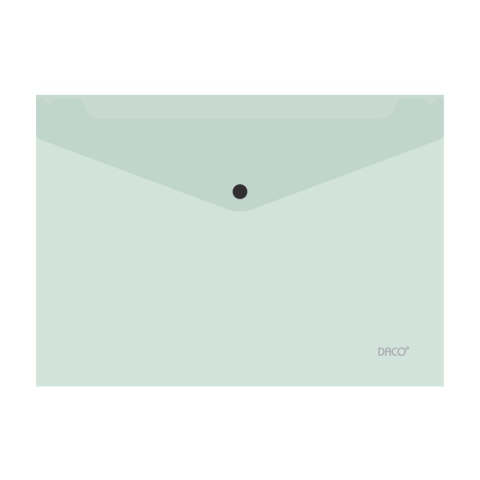 Birotică și accesorii birou - Mapa plastic plic cu capsa A4 verde pastel Daco