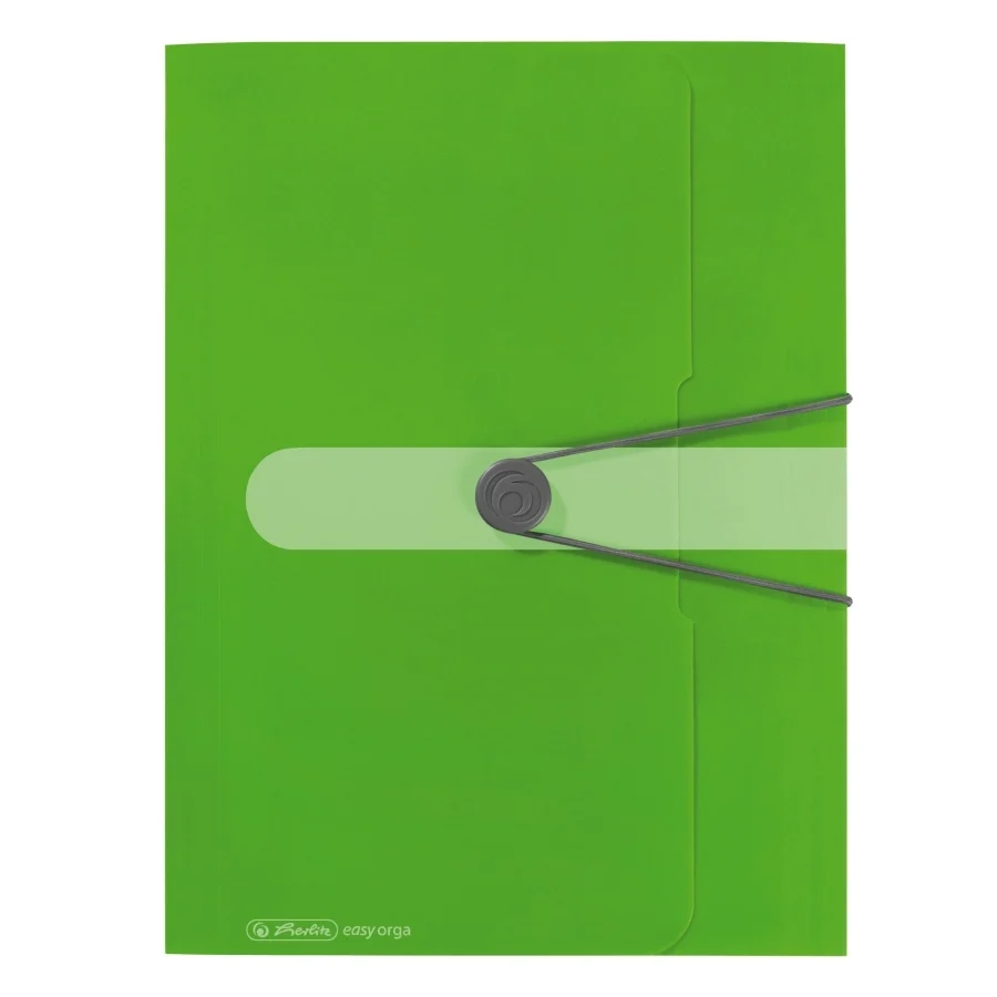 Organizare și arhivare - Mapa PP A4 30mm EOTG inchidere buton Herlitz verde