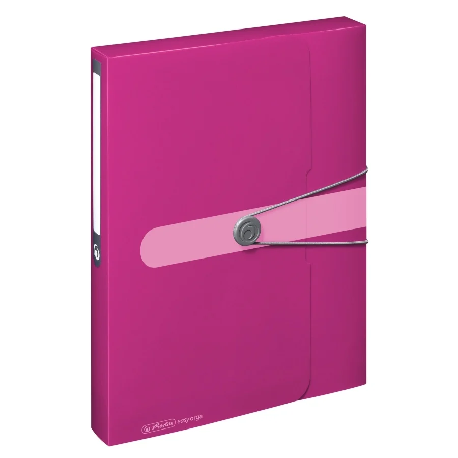 Mape și serviete - Mapa EOTG A4 40mm inchidere cu elastic mov Herlitz