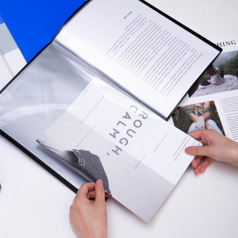 Mapa prezentare 10 folii coperta rigida diverse culori Deli [3]