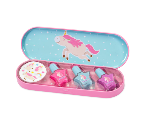 Set 3 lacuri de unghii si stickere cutie metalica Martinelia [0]