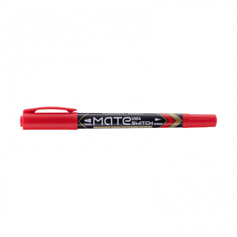 Marker permanent Deli CD 2 capete rosu 0.5-1 mm [1]