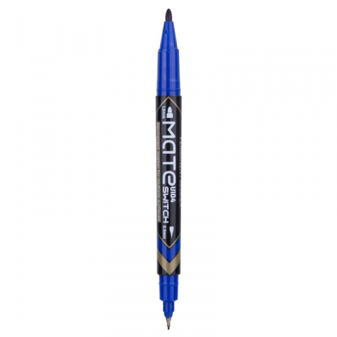 Marker permanent Deli CD 2 capete albastru 0.5-1 mm [3]