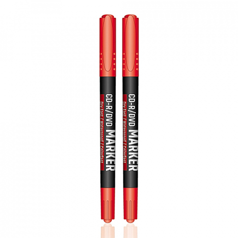 Markere și textmarkere - Marker Offishop CD DVD 2 capete rosu 0.5-1.0 mm