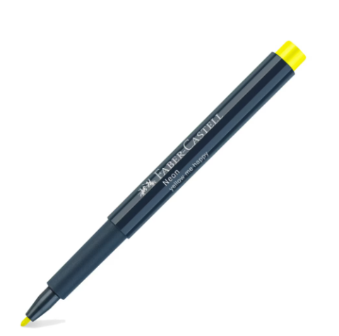 Markere - Marker creativ Faber-Castell galben neon 1.5 mm