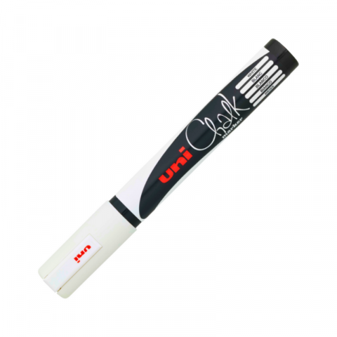 Marker creta Uni Chalk 1.8-2.5mm alb [1]