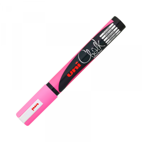 Marker creta Uni Chalk 1.8-2.5mm roz fluorescent [1]
