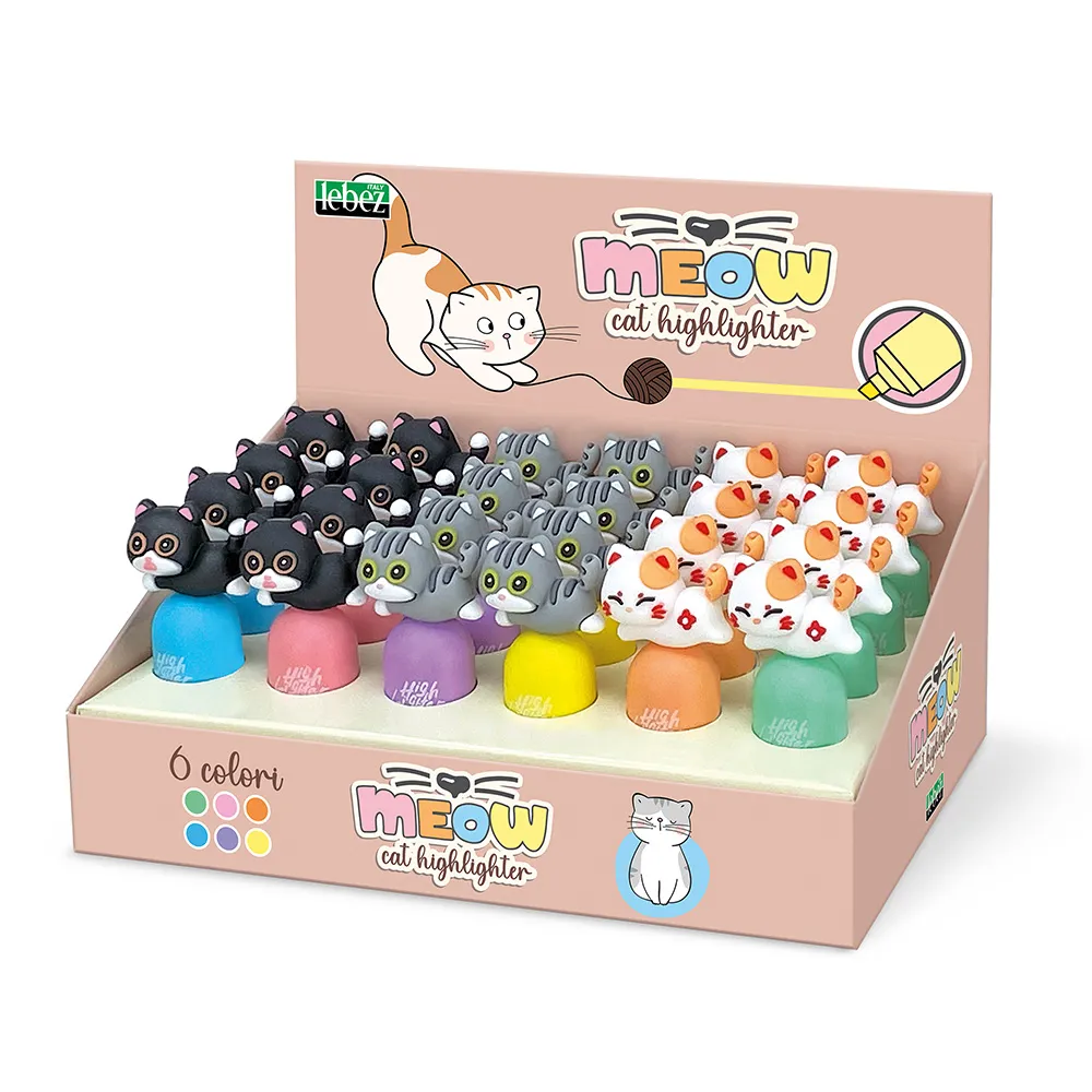 Marker de evidentiere pastel Mini Meow diverse culori [1]