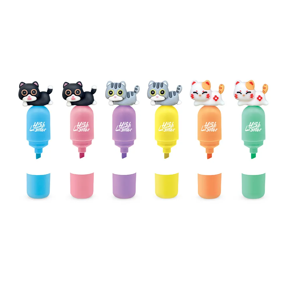 Markere și textmarkere - Marker de evidentiere pastel Mini Meow diverse culori