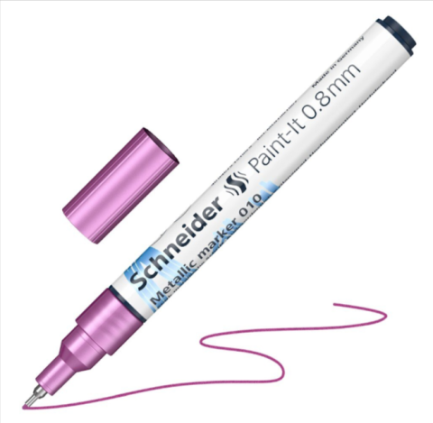 Rechizite școlare - Marker metalic Schneider Paint-It 010 0.8 mm violet metallic