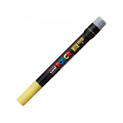 Marker pensula Uni Posca brush pcf-350 galben [1]
