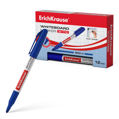 Markere și textmarkere - Marker pentru tabla alba ErichKrause W-110 albastru