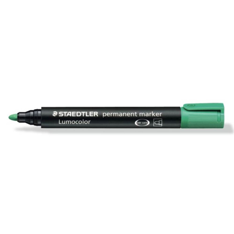 Markere - Marker permanent varf rotund 2 mm verde Staedtler