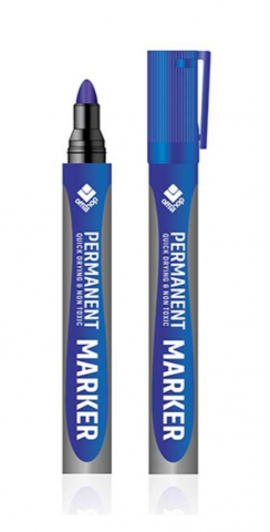 Markere și textmarkere - Marker permanent albastru 2-4 mm OFFISHOP