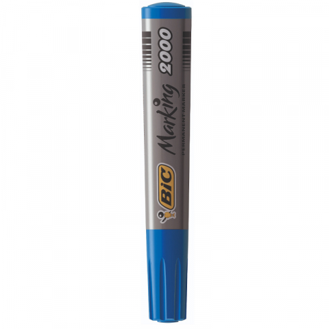 Marker permanent Bic 2000 albastru varf rotund 2.5 mm [3]