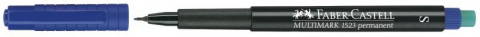 Marker permanent albastru 0.4mm S Multimark Faber-Castell [2]