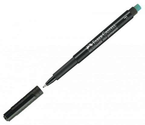 Marker permanent negru 0.6mm F Multimark Faber-Castell [1]