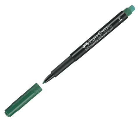Marker permanent verde 1.0mm M Multimark Faber-Castell [1]