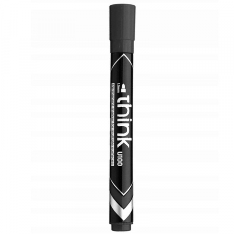 Marker permanent negru varf rotund 1.5mm Deli [1]