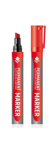 Markere și textmarkere - Marker permanent rosu tesit 3-5 mm OFFISHOP