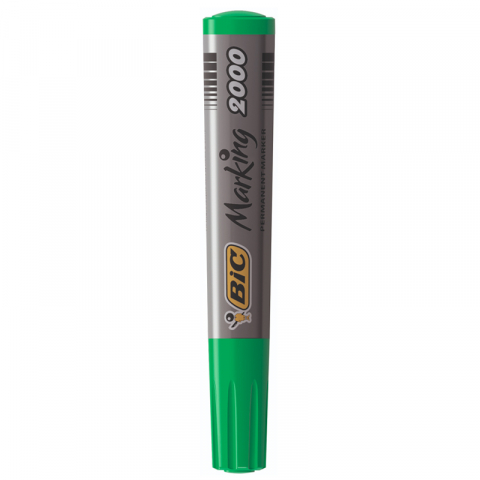 Marker permanent Bic 2000 verde varf rotund 2.5 mm [1]