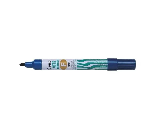 Marker permanent 1.0 mm Pilot varf rotund albastru [2]