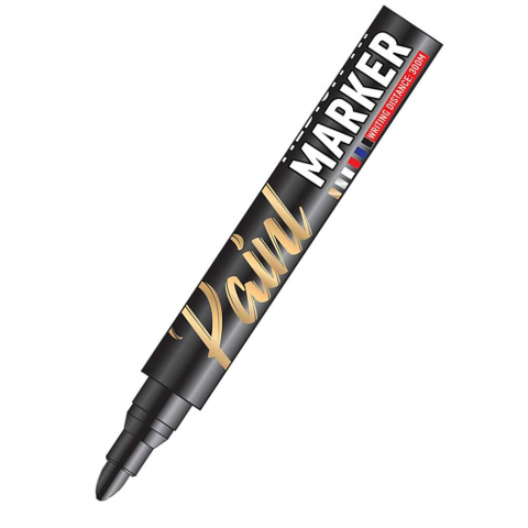 Markere și textmarkere - Marker permanent cu vopsea neagra varf 2-3mm Offishop
