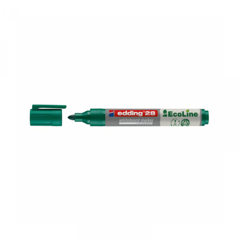 Noutăți Librăria Compas - Marker tabla Edding 28 EcoLine varf rotund 1.5-3mm verde